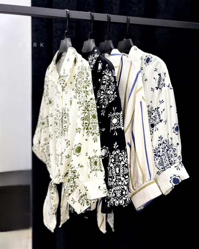 شومیز کراپ گره ای