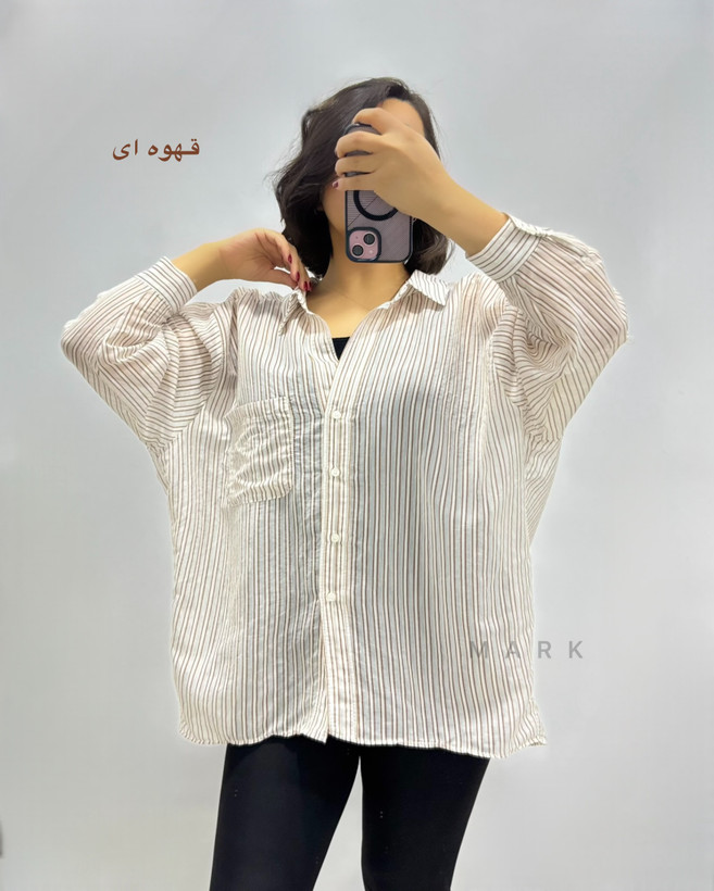 شومیز شیشه ای راه راه ترک PERRY NEW
