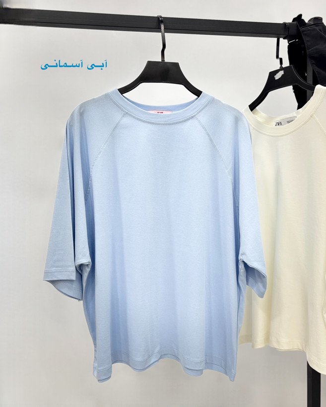 تیشرت باکسی مولتی کالر برش دار