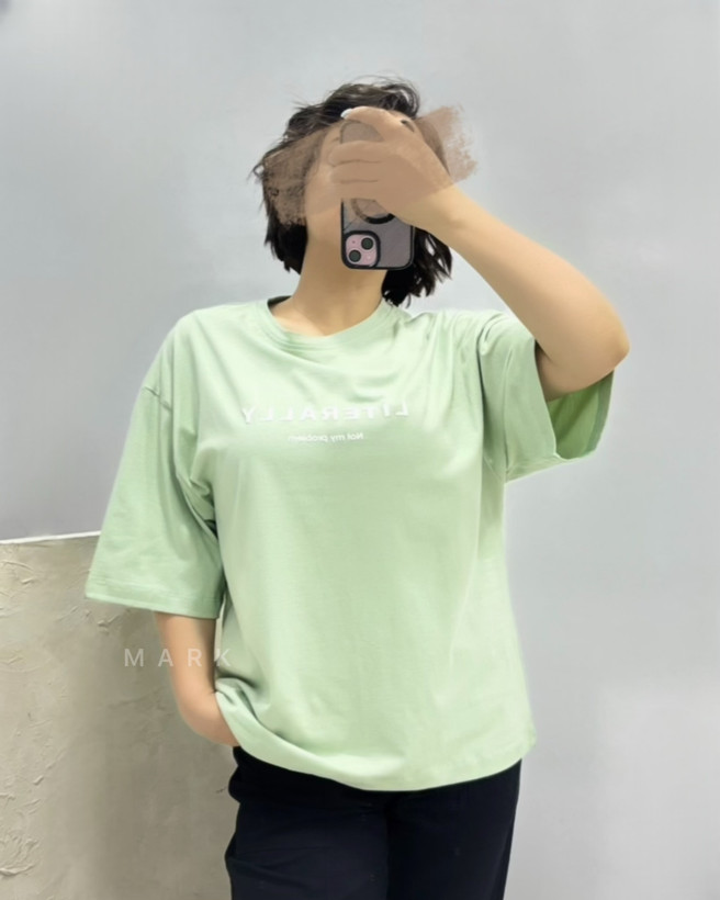 تیشرت باکسی literally