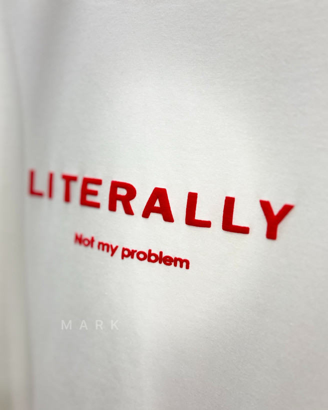 تیشرت باکسی literally